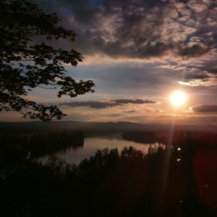 • Sunset at Flisa, Norway•